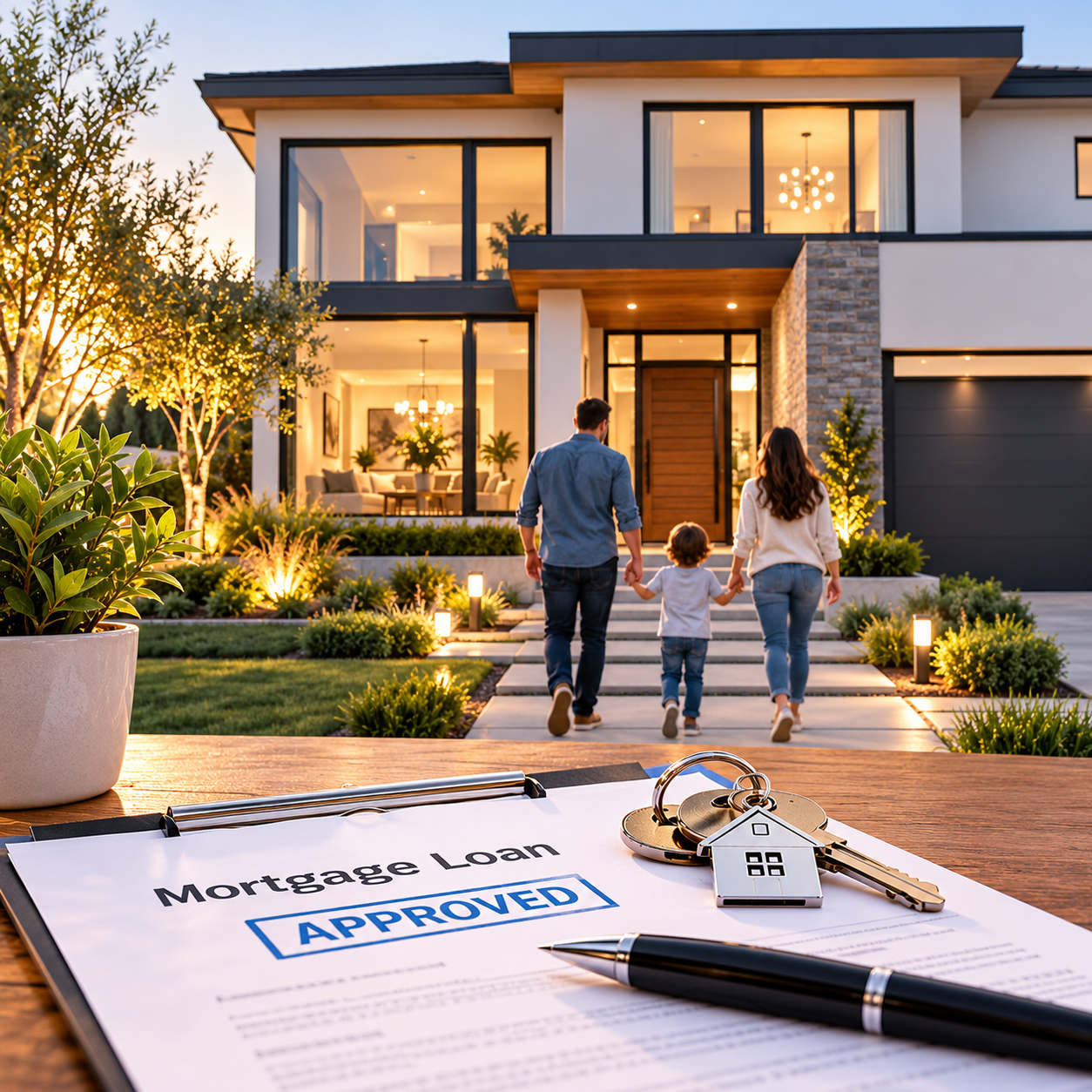 Modern home exterior